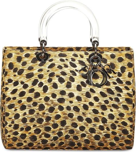 christian dior cheetah tote